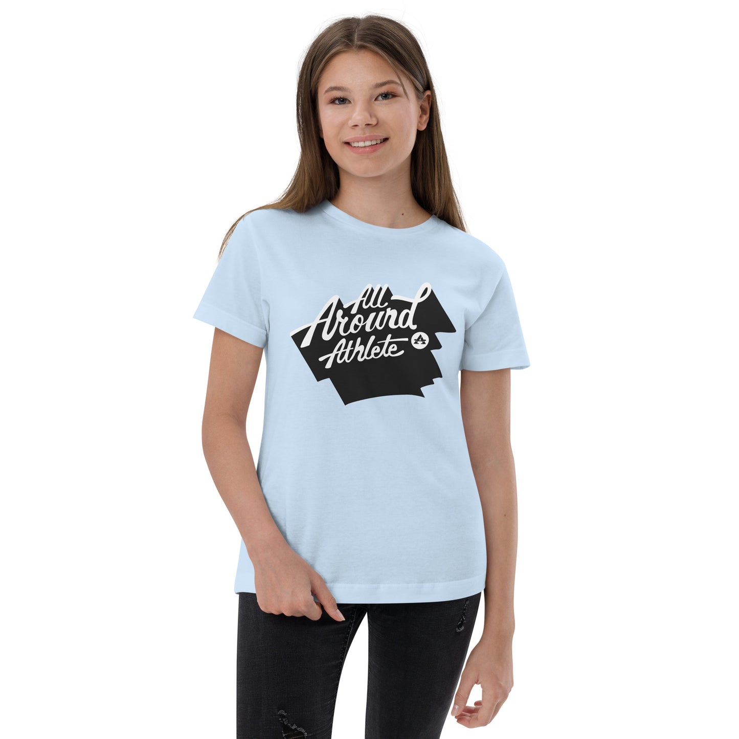 Youth Light Blue All Around Athlete Tee Shirt