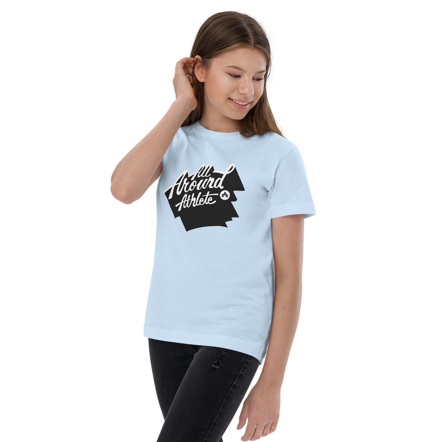 Youth Light Blue All Around Athlete Tee Shirt