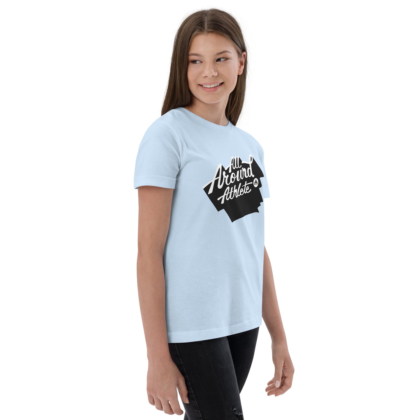 Youth Light Blue All Around Athlete Tee Shirt